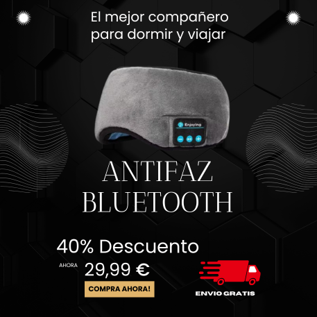 Antifaz con auriculares Bluetooth Music Band