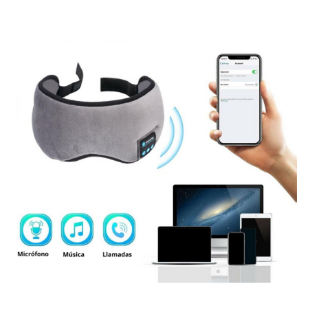 Antifaz con auriculares Bluetooth Music Band